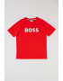 BOSS Kidswear Tricou de bumbac cu imprimeu logo - Pled.ro