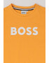 BOSS Kidswear Tricou de bumbac cu imprimeu logo - Pled.ro