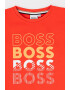 BOSS Kidswear Tricou de bumbac cu imprimeu logo - Pled.ro