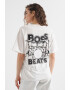 BOSS Tricou de bumbac cu imprimeu grafic - Pled.ro