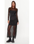 BRAVE SOUL Rochie dama Negru Poliester - Pled.ro