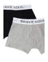 BRAVE SOUL Set de boxeri cu banda logo in talie Inceb - 3 perechi - Pled.ro