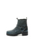 Bronx Ghete biker de piele cu toc masiv - Pled.ro