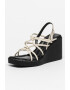 Bronx Sandale wedge de piele cu detalii nod New-Wanda - Pled.ro