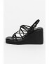 Bronx Sandale wedge de piele cu detalii nod New-Wanda - Pled.ro