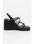 Bronx Sandale wedge de piele cu detalii nod New-Wanda - Pled.ro