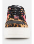 Buffalo Pantofi sport low-cut cu garnituri cu animal print - Pled.ro