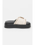 Buffalo Papuci flatform de piele ecologica Noa - Pled.ro