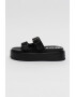 Buffalo Papuci flatform de piele intoarsa ecologica Robyn - Pled.ro