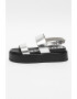 Buffalo Sandale flatform din piele ecologica cu aspect metalizat Rezia - Pled.ro