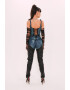 Cactus the Brand Corset de denim cu volane - Pled.ro