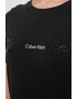 CALVIN KLEIN Camasa de noapte din amestec de bumbac cu logo in relief - Pled.ro