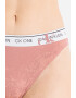 CALVIN KLEIN Chiloti tanga din amestec de bumbac si modal cu talie inalta - Pled.ro