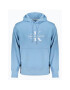 CALVIN KLEIN JEANS Barbati hoodie J30J325429 din bumbac cu imprimeu cu logo si croiala Regular fit Albastru ocetr - Pled.ro