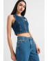 CALVIN KLEIN JEANS Bluza crop din denim - Pled.ro