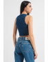 CALVIN KLEIN JEANS Bluza crop din denim - Pled.ro