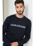 CALVIN KLEIN JEANS Bluza sport cu imprimeu logo si decolteu la baza gatului - Pled.ro