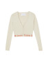 CALVIN KLEIN JEANS Cardigan crop cu terminatie logo contrastanta - Pled.ro