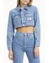 CALVIN KLEIN JEANS Jacheta crop de denim - Pled.ro