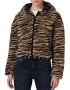 CALVIN KLEIN JEANS Jacheta din material terry gluga si animal print - Pled.ro