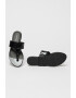 CALVIN KLEIN JEANS Papuci flip-flop de piele ecologica lacuita - Pled.ro