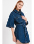 CALVIN KLEIN JEANS Rochie-camasa din denim cu buzunare aplicate pe piept - Pled.ro