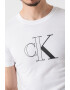 CALVIN KLEIN JEANS Tricou cu decolteu la baza gatului si imprimeu logo - Pled.ro