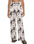 CALVIN KLEIN Pantaloni cu talie inalta si model floral - Pled.ro