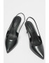 CALVIN KLEIN Pantofi stiletto slingback cu aspect lacuit - Pled.ro