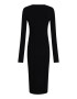 CALVIN KLEIN Rochie midi cu decolteu in V si slit frontal - Pled.ro