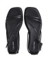 CALVIN KLEIN Sandale din piele si piele lacuita cu talpa wedge - Pled.ro