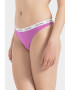 CALVIN KLEIN Set de chiloti tanga cu banda logo in talie - 3 perechi - Pled.ro