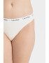 CALVIN KLEIN Set de chiloti tanga cu banda logo in talie - 3 perechi - Pled.ro