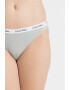 CALVIN KLEIN Set de chiloti tanga cu banda logo in talie - 3 perechi - Pled.ro