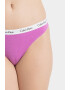 CALVIN KLEIN Set de chiloti tanga cu banda logo in talie - 3 perechi - Pled.ro