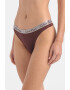 CALVIN KLEIN Set de chiloti tanga cu banda logo in talie - 3 perechi - Pled.ro