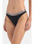 CALVIN KLEIN Set de chiloti tanga cu banda logo in talie - 3 perechi - Pled.ro