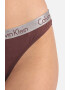 CALVIN KLEIN Set de chiloti tanga cu banda logo in talie - 3 perechi - Pled.ro