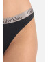 CALVIN KLEIN Set de chiloti tanga cu banda logo in talie - 3 perechi - Pled.ro