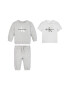 CALVIN KLEIN Set de imbracaminte din amestec de bumbac organic cu imprimeu logo - 3 piese - Pled.ro