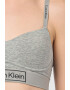 CALVIN KLEIN Sutien cu imprimeu logo si bretele ajustabile - Pled.ro