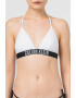 CALVIN KLEIN Sutien de baie cu cupe triunghiulare si logo - Pled.ro