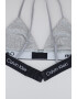 CALVIN KLEIN Sutien triunghiular cu banda logo - Pled.ro