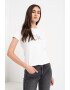 CALVIN KLEIN Tricou cu decolteu la baza gatului Embossed Shine - Pled.ro