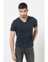 CALVIN KLEIN Tricou de bumbac organic cu decolteu in V - Pled.ro