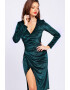 CAMISSI Rochie cu model cambrat si slit lateral - Pled.ro