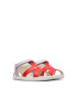 Camper Sandale din piele cu bareta cu inchidere velcro Twins 687 Lila prafuit Rosu vermillion - Pled.ro