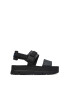 Camper Sandale flatform de piele si material textil - Pled.ro