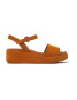 Camper Sandale wedge de piele nabuc Misia - Pled.ro