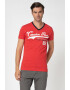 Canadian Peak Tricou cu decolteu in V si imprimeu logo Jeripeak - Pled.ro